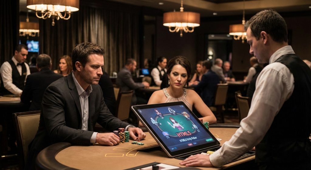 HTML5 strip poker