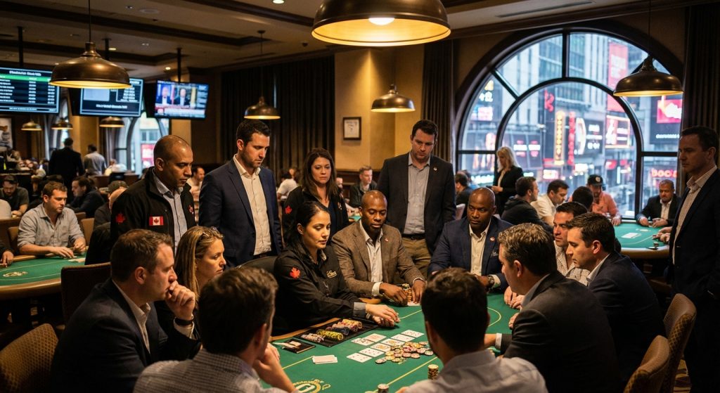 English poker players in Canada